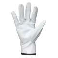 White Goatskin Keystone pulgar Ajusteable Guantes de cuero trabajo de jardinería de jardinería